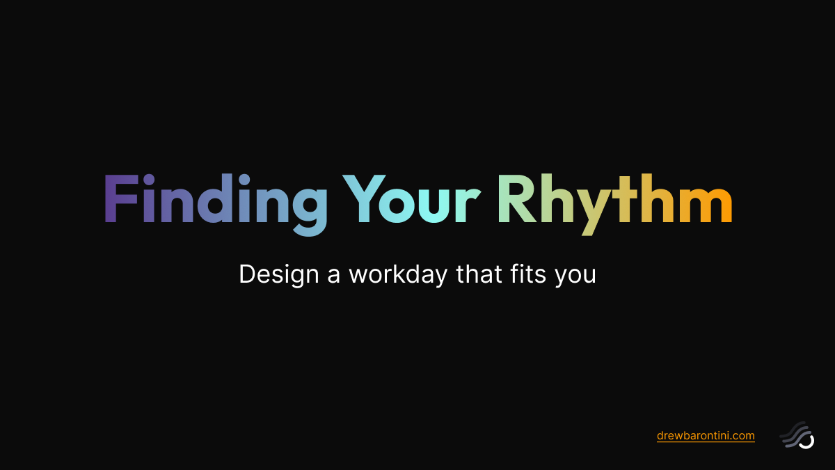 Drew Barontini Finding Your Rhythm